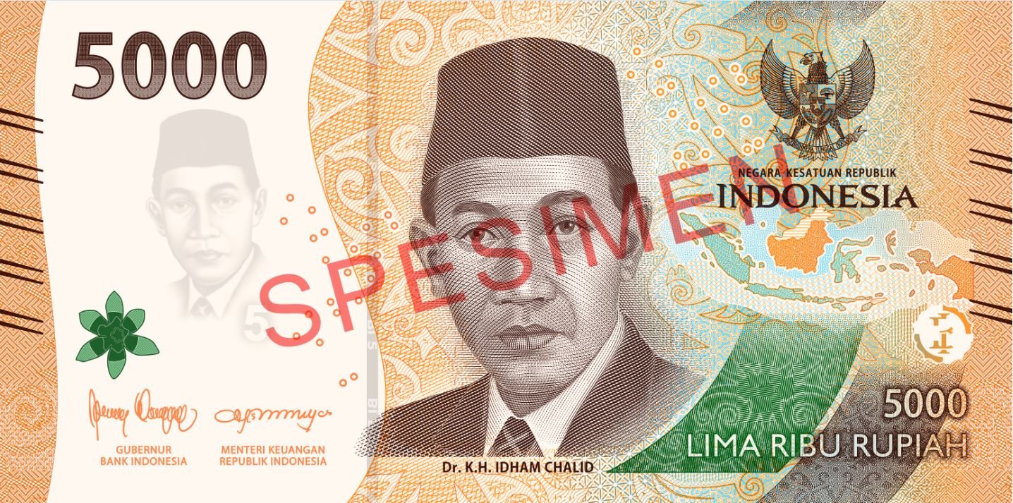 Spesimen Rupiah Emisi 2022 Pecahan ke-6